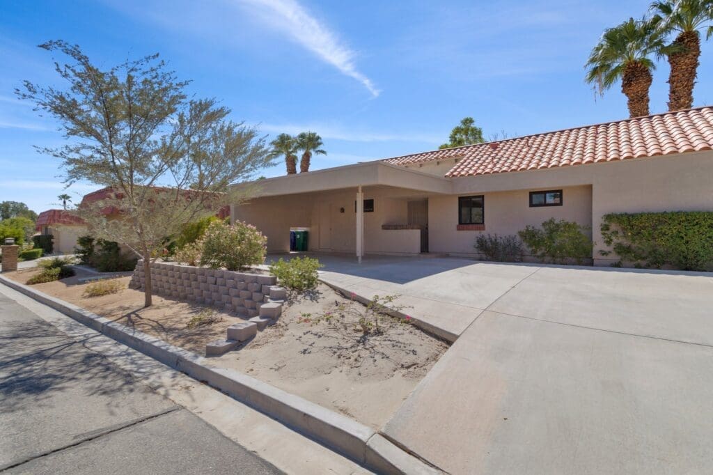 Front side exterior view of home at 40386 Pebble Beach
