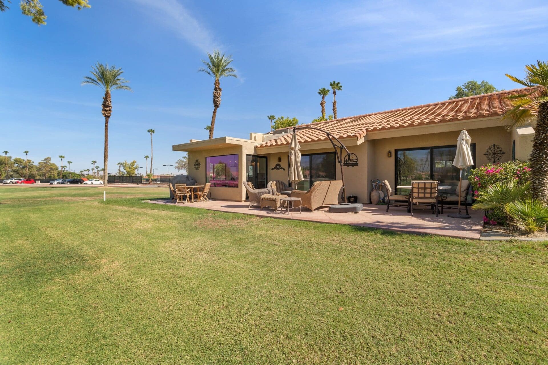 Side view of exterior rear home at 41443 Inverness Way
