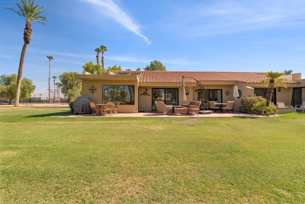 Exterior rear with patio at 41443 Inverness Way