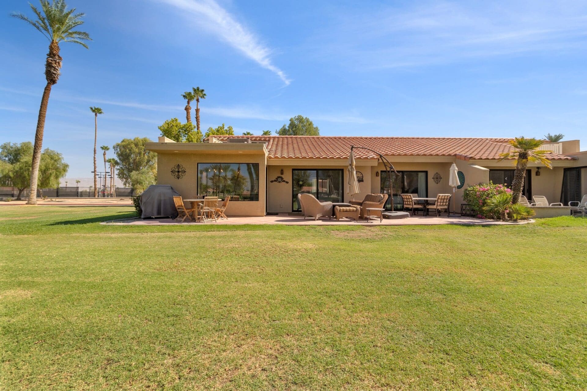 Exterior rear with patio at 41443 Inverness Way