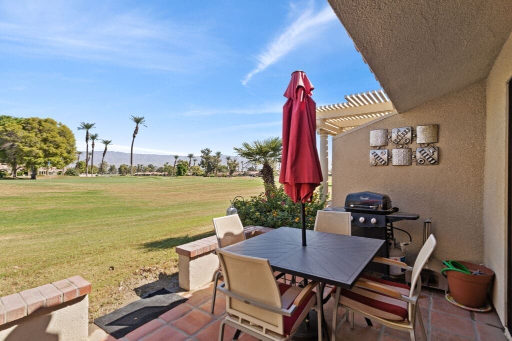 View from back patio of Palm Desert at 77042 Pauma Valley Way