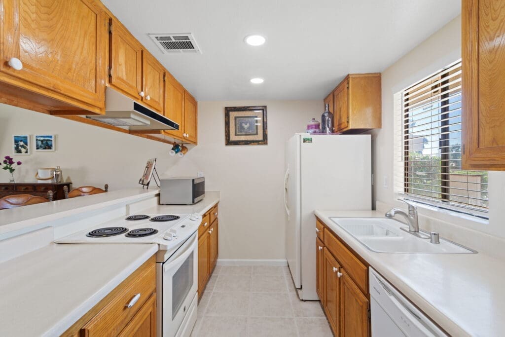 View of entire kitchen area at 77042 Pauma Valley Way