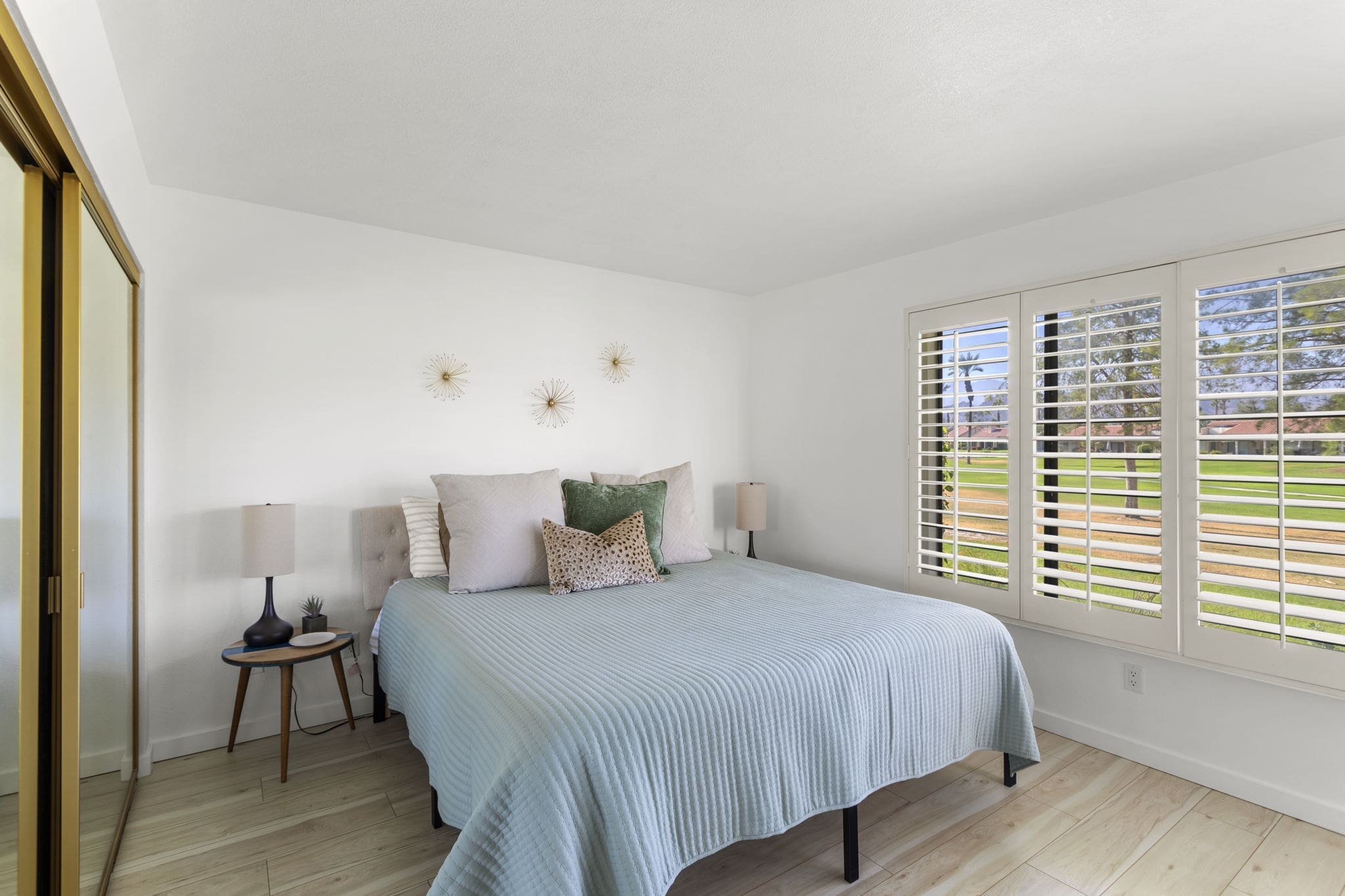 View of master bedroom and windows at 41447 Inverness Way