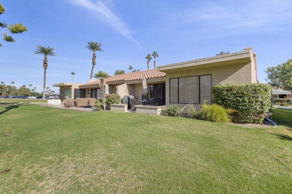 Back of property at angle at 41447 Inverness Way