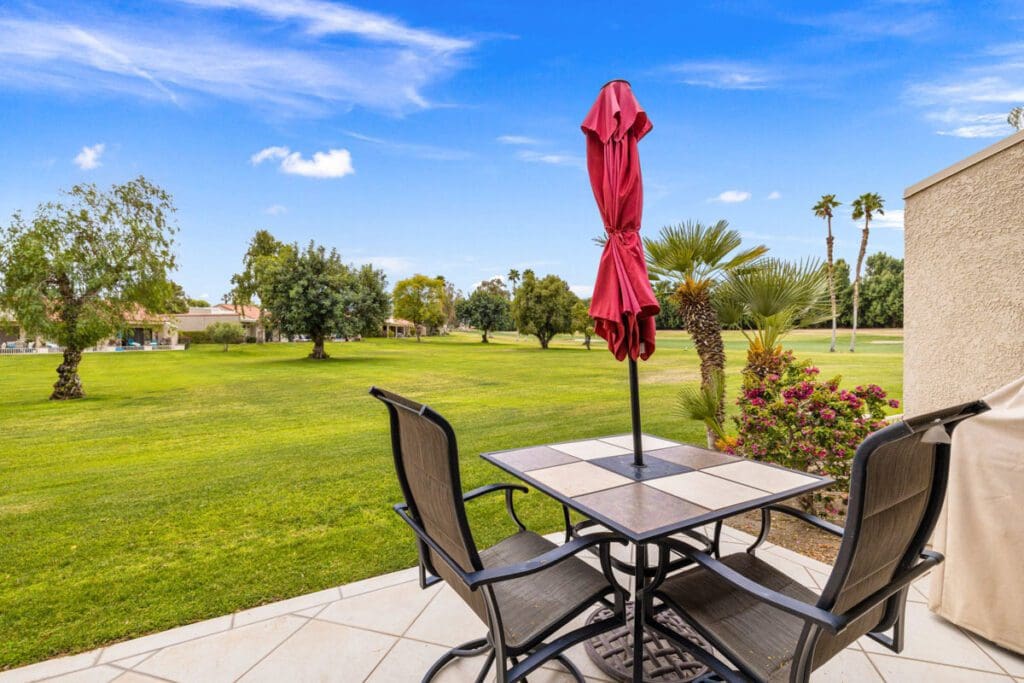view from patio