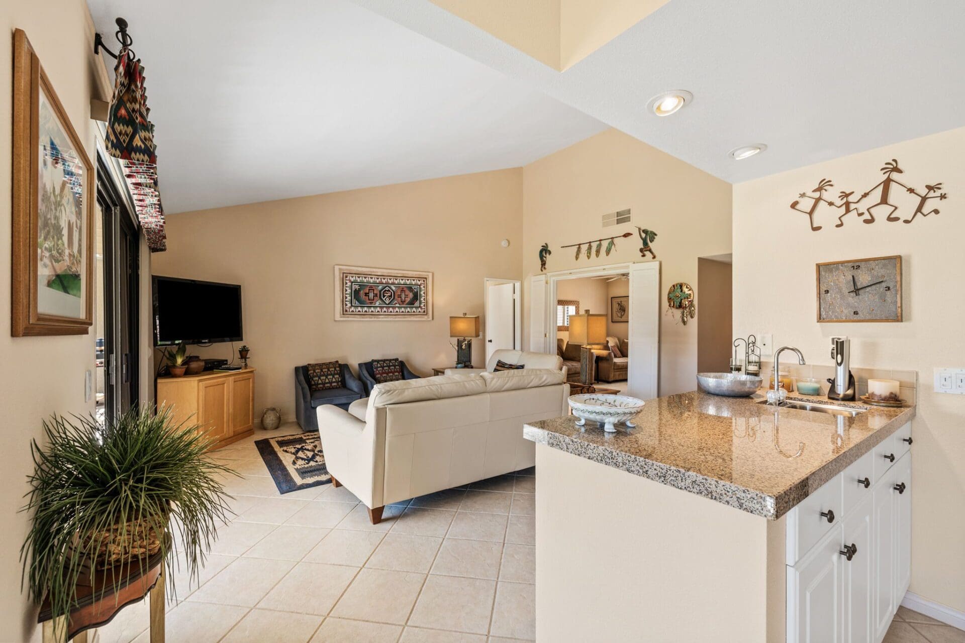 living room from kitchen