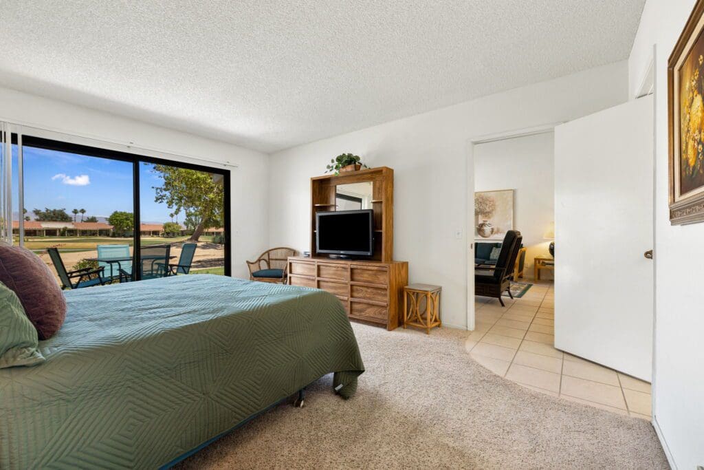 2nd bedroom with door to living room