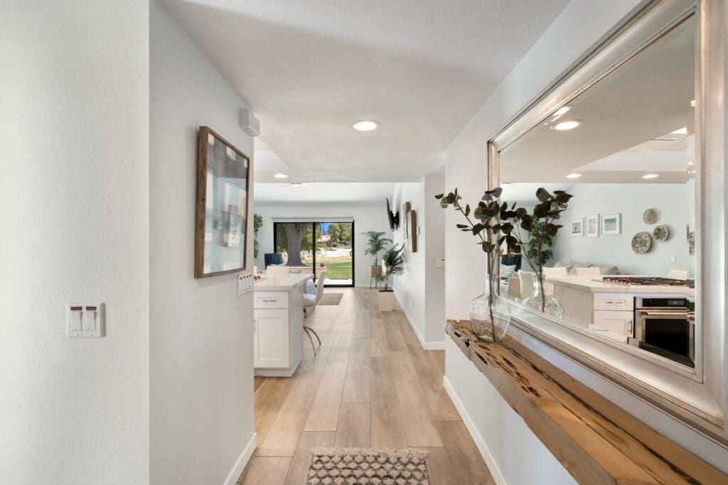 hallway to living room