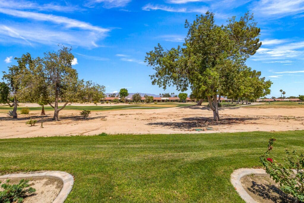 golf course front view