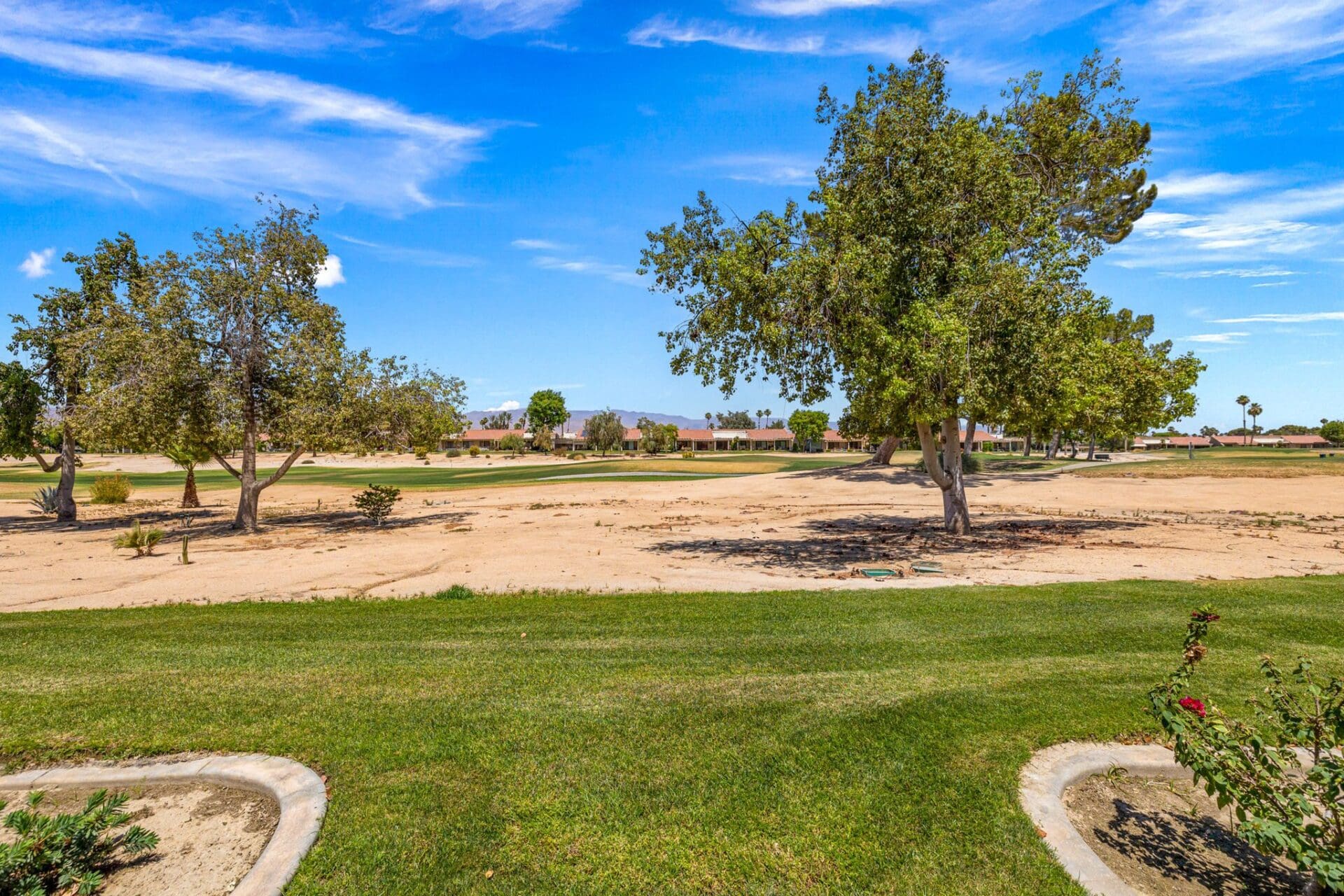 golf course front view