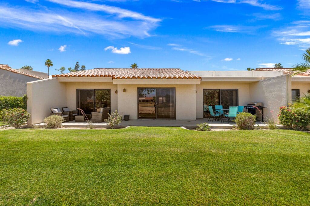 front view of rear patio