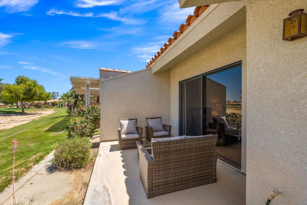 back patio seating