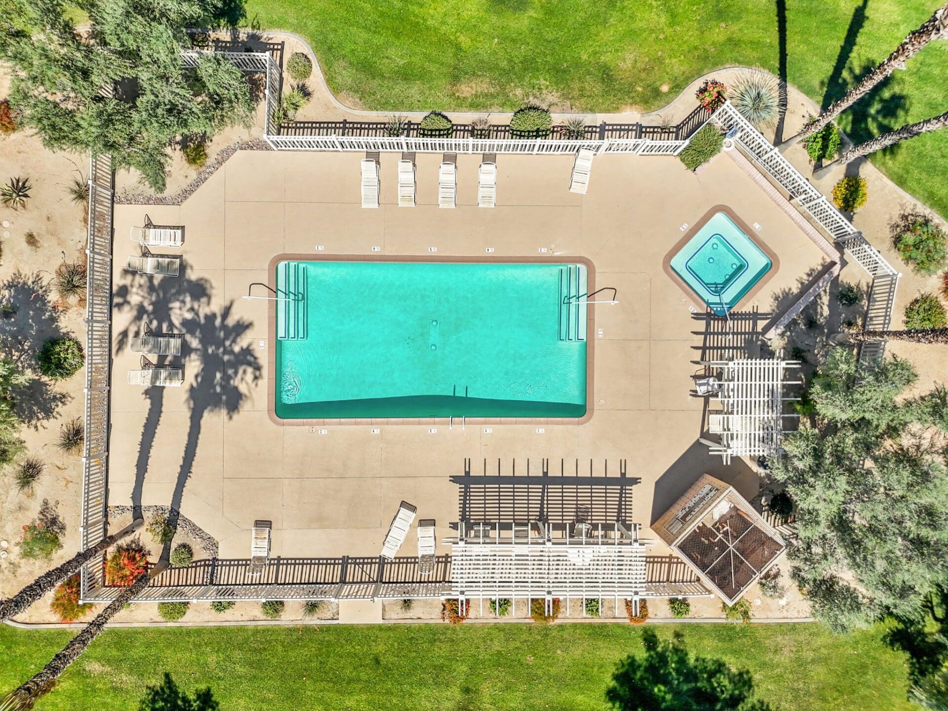 pool aerial view