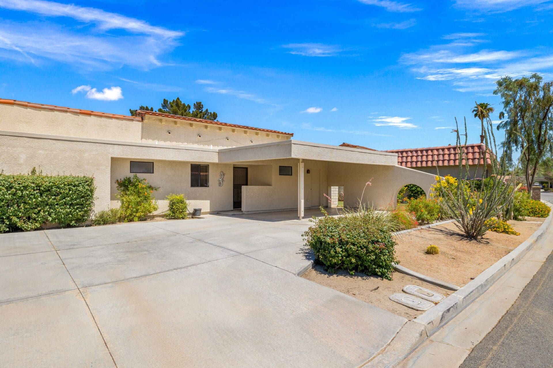 front view of property