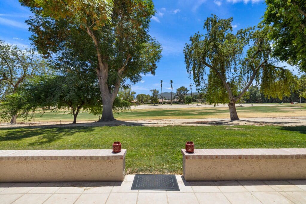 golf course from patio