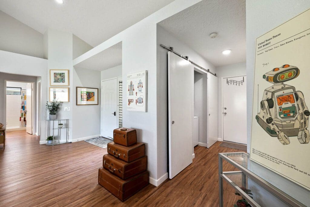 view of front door and hallway