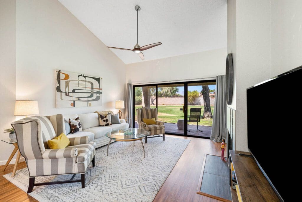 living room side view