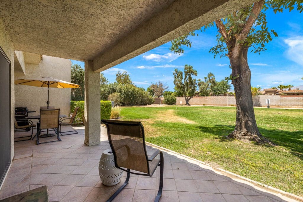 view from back patio