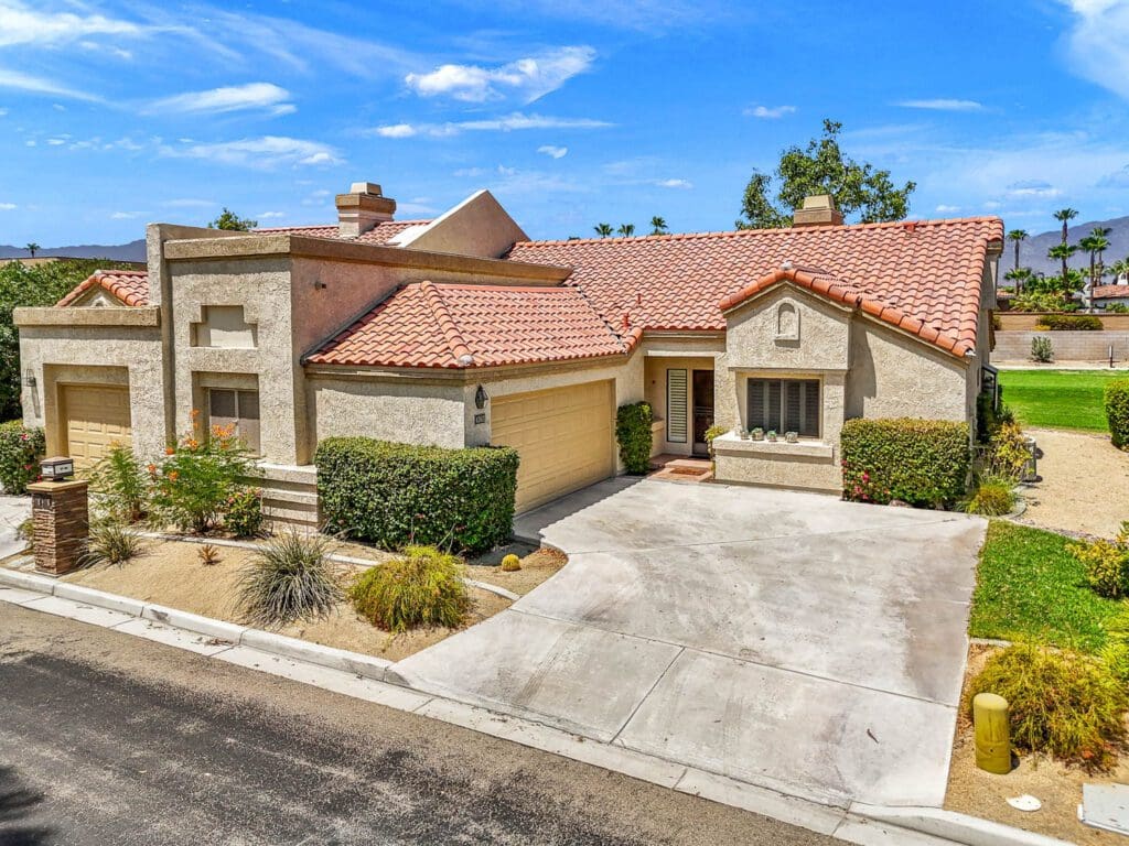 front view with garage