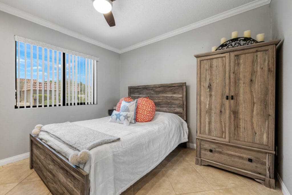 master bedroom with wardrobe