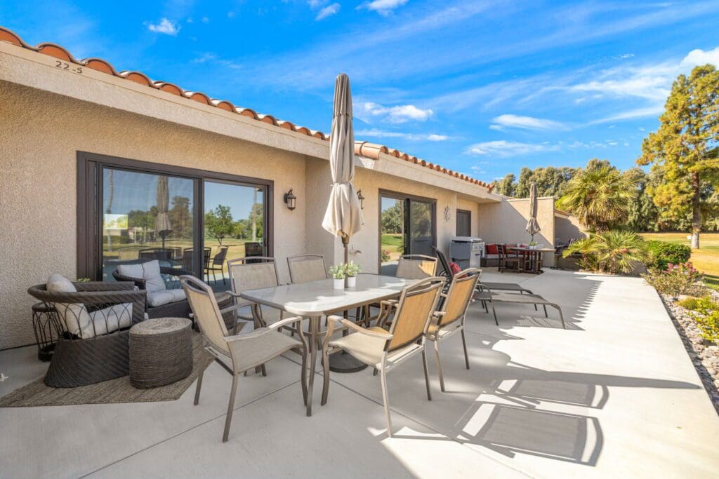 rear patio