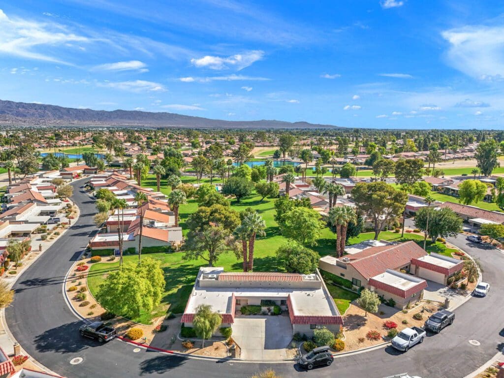 aerial view of residence from street