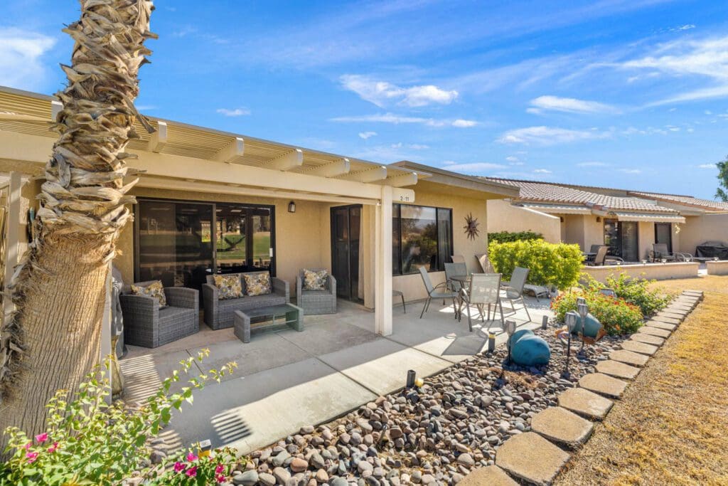 patio with seating and decor
