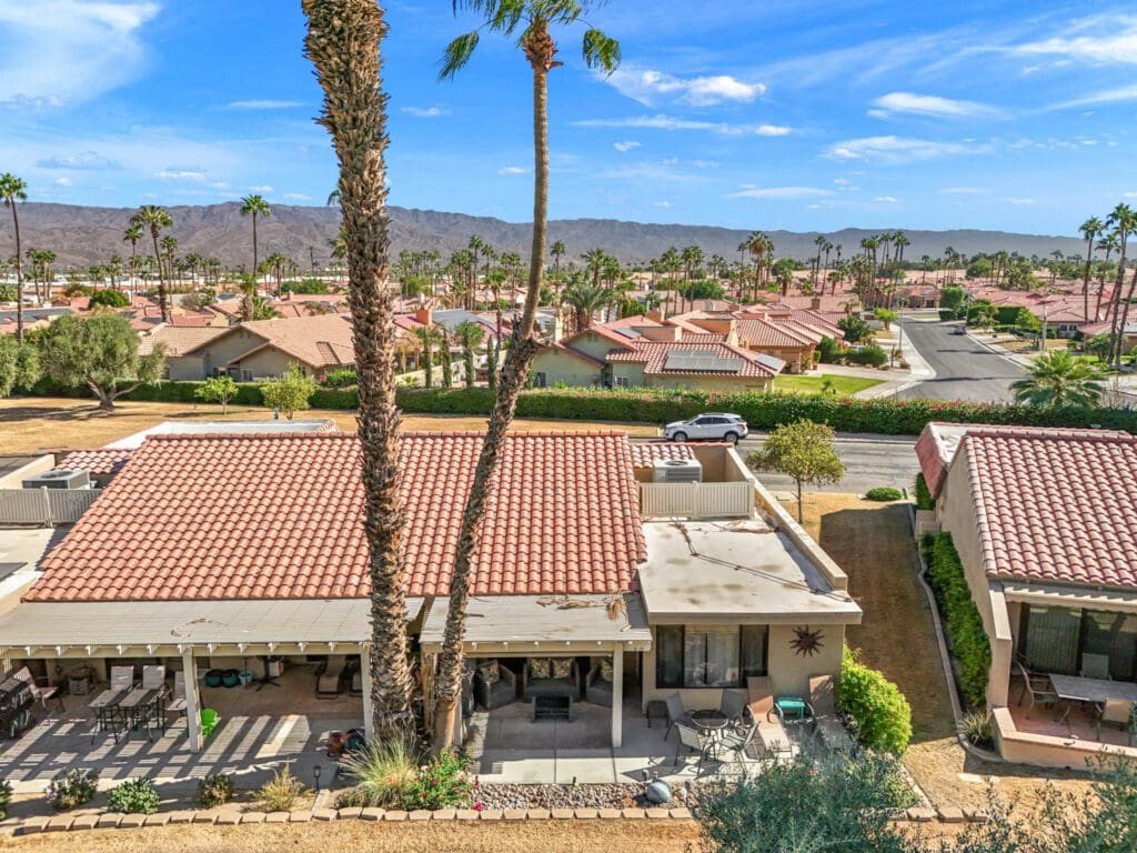 rear aerial view of residence