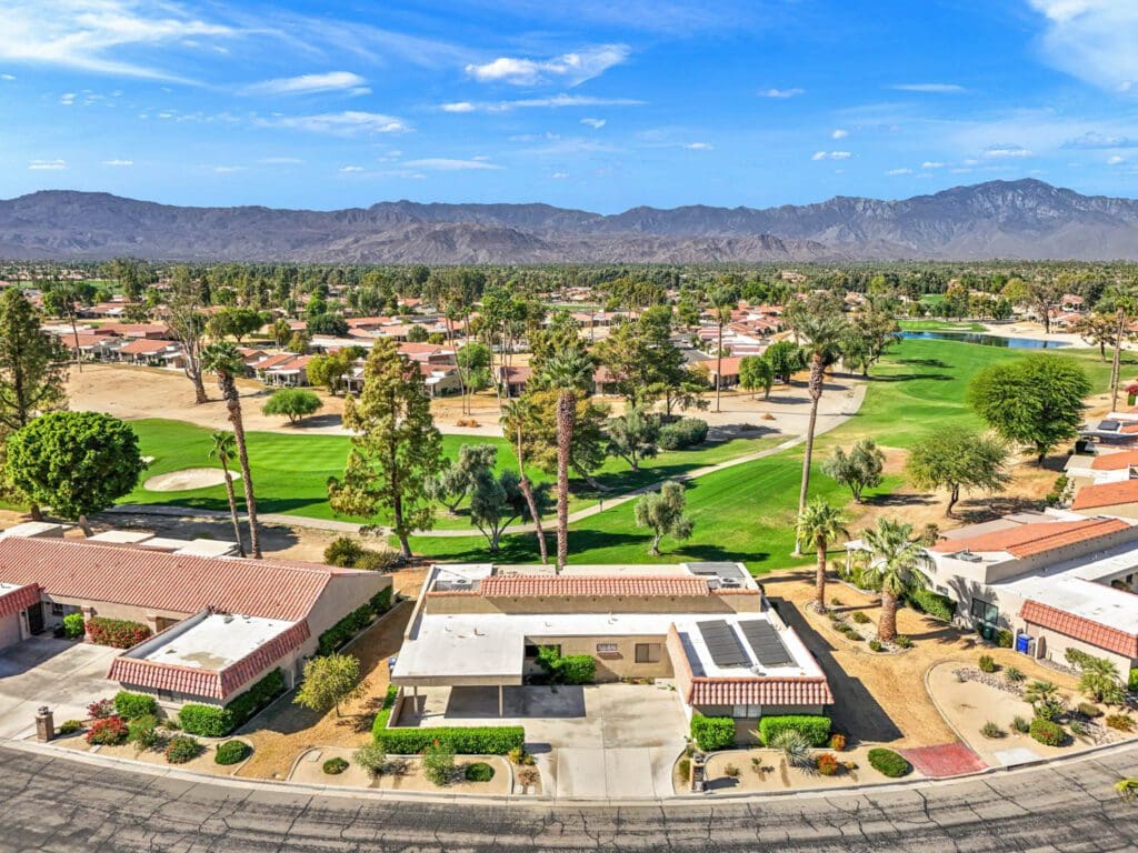 aerial view of home