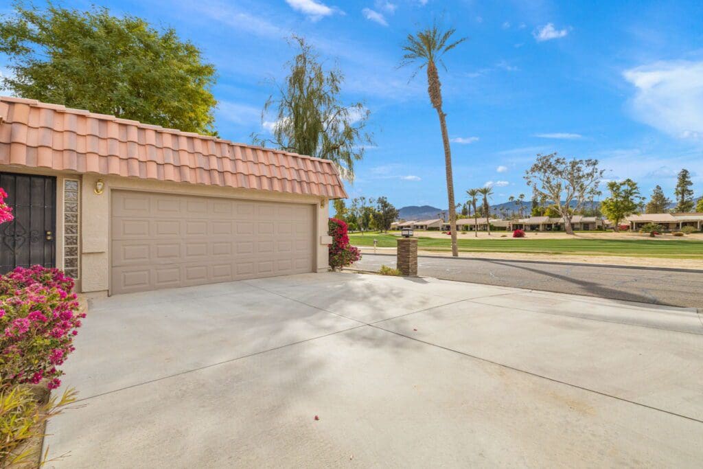 garage and sidewalk shot