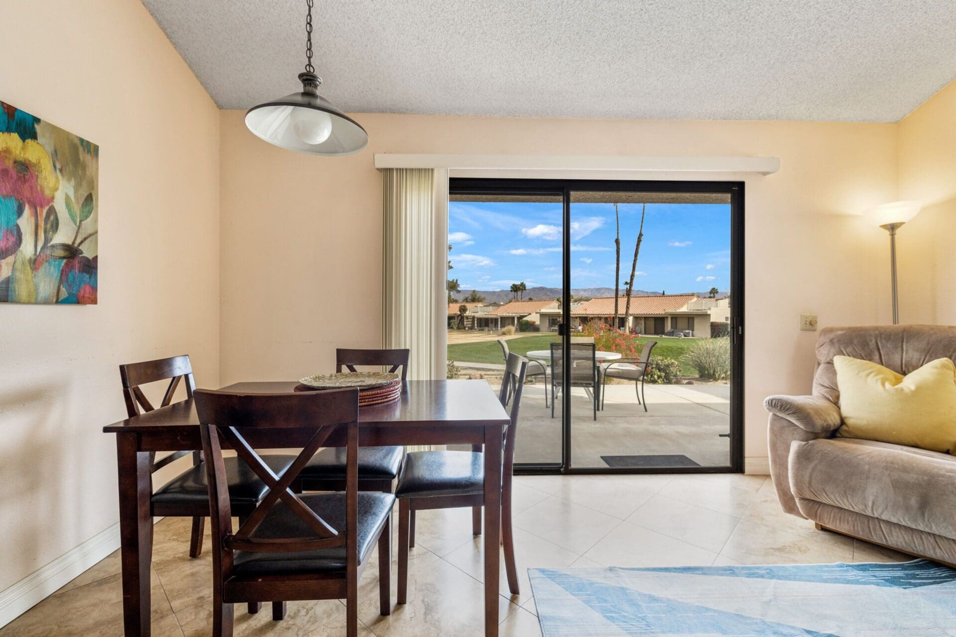 backyard view from dining room