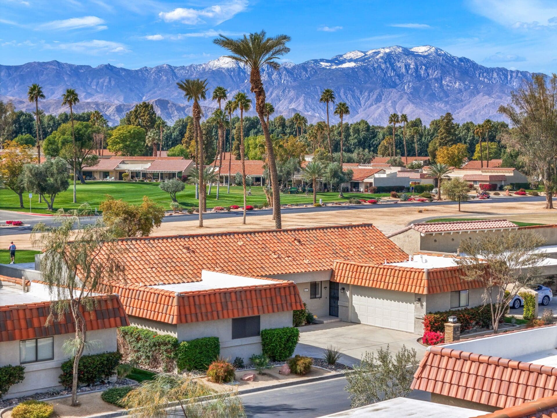 distant angled front view