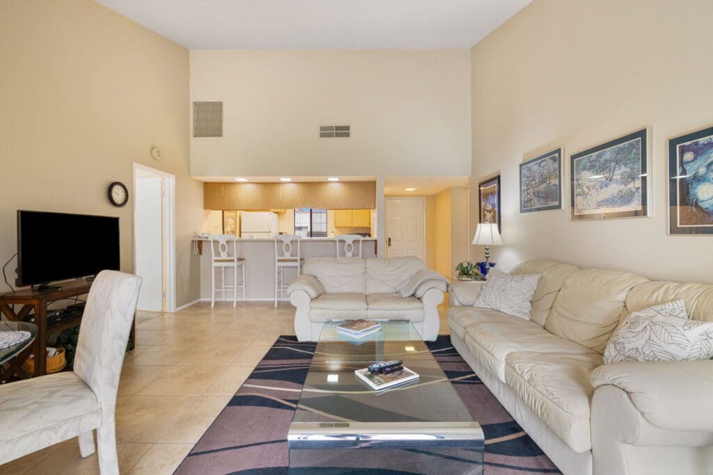 living room straight on