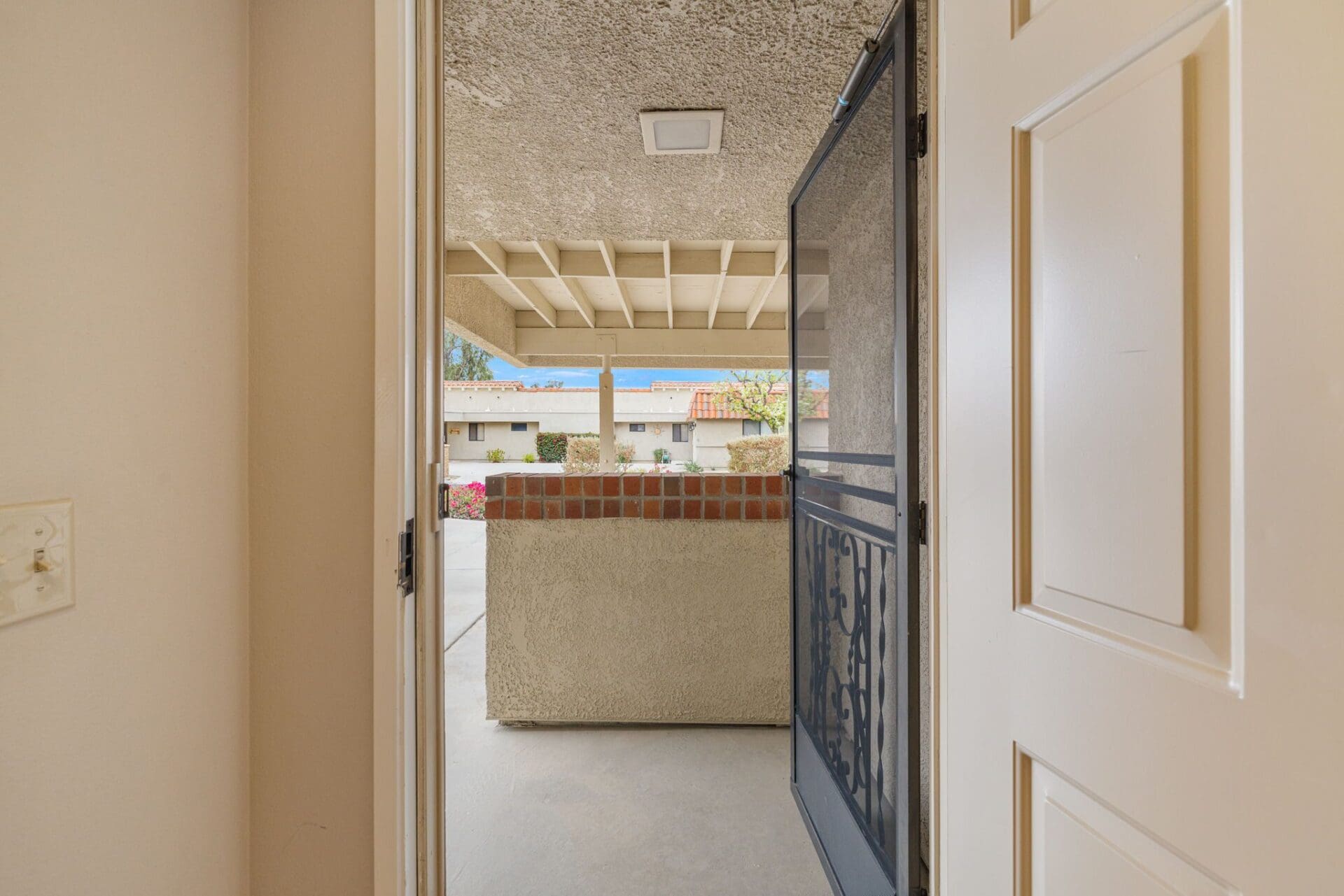 entryway looking out