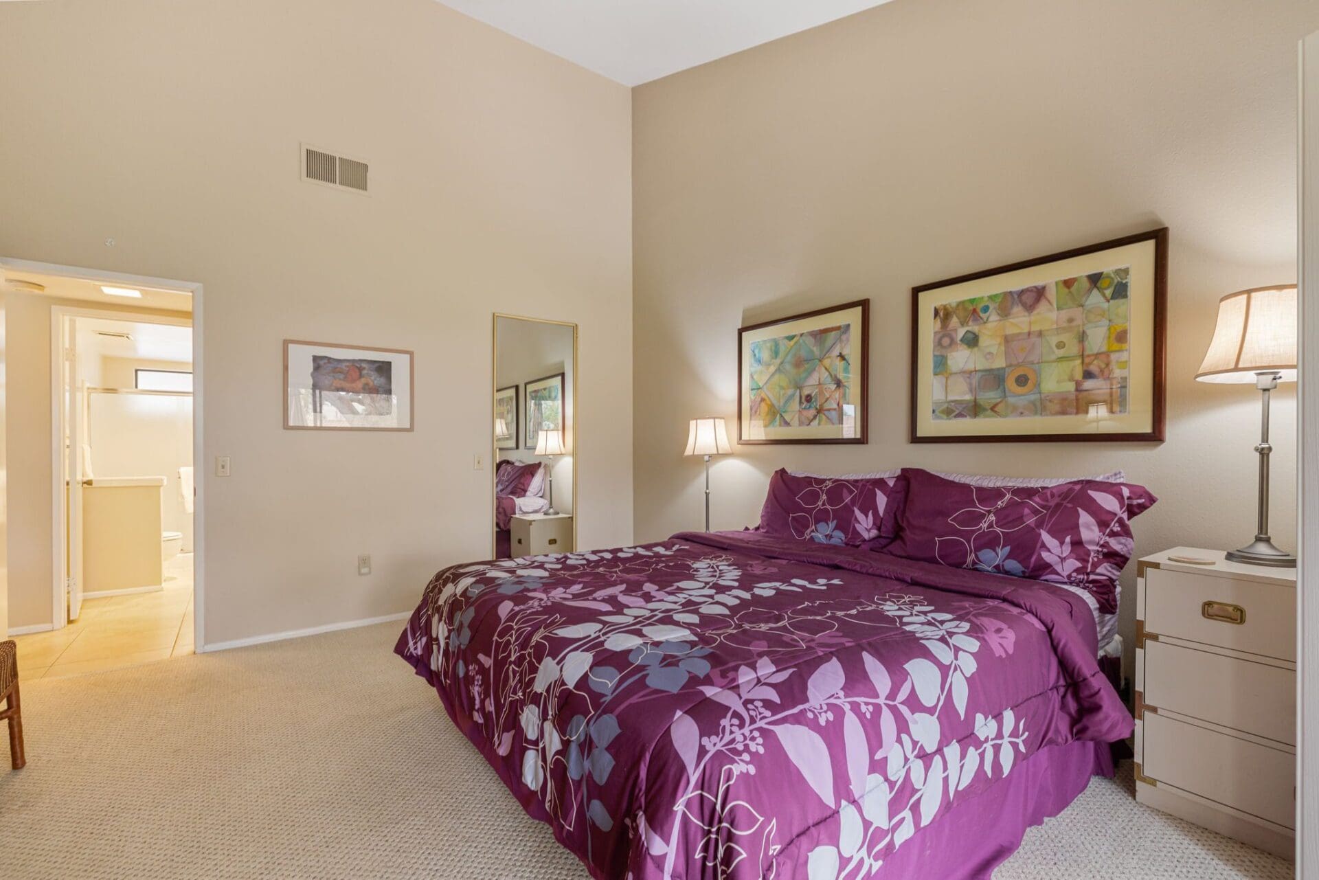 master bedroom angled