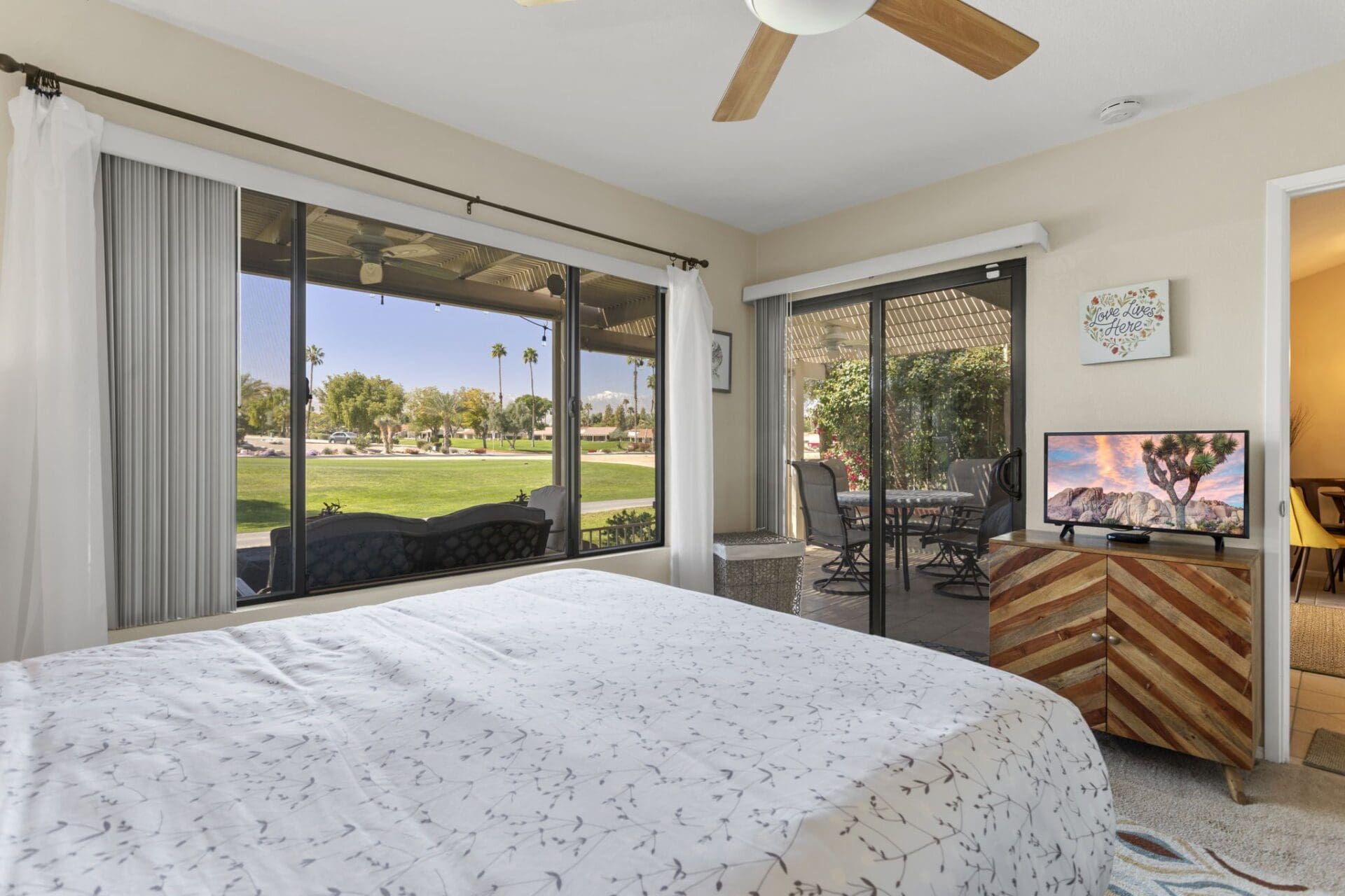 master bedroom view of outside