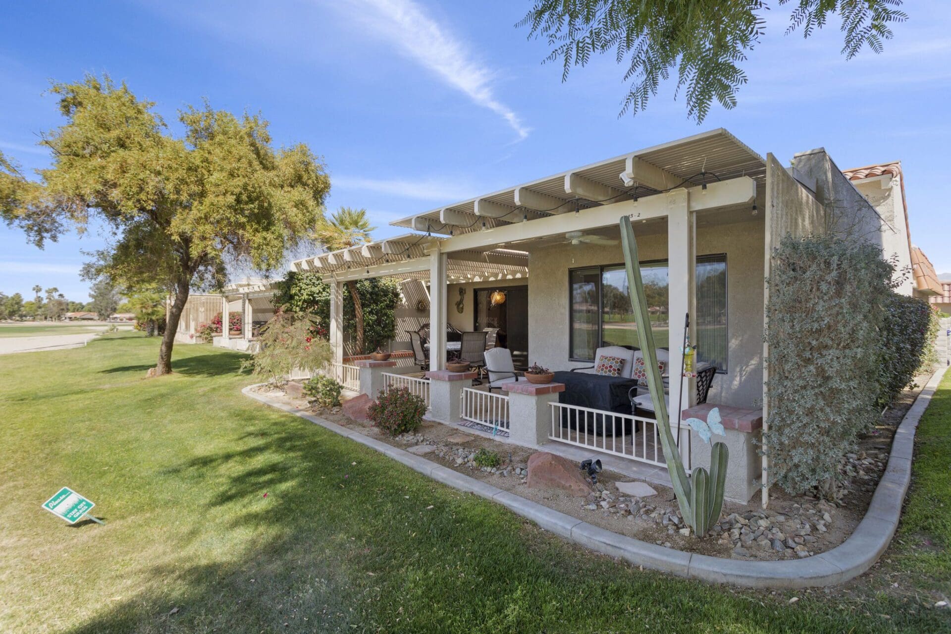 patio outside wide view