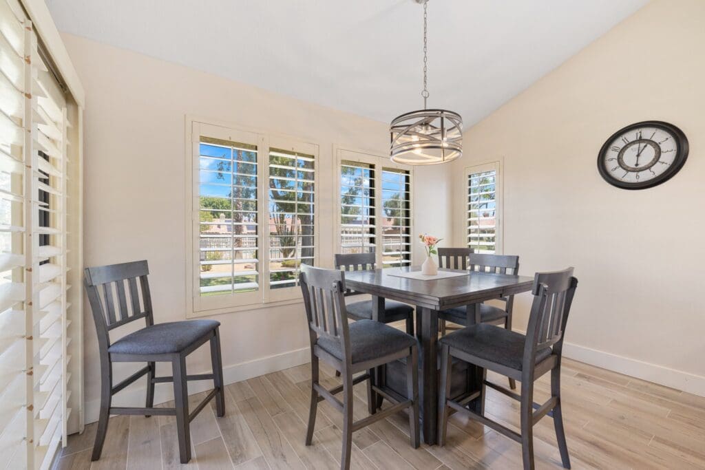 high top dining by windows