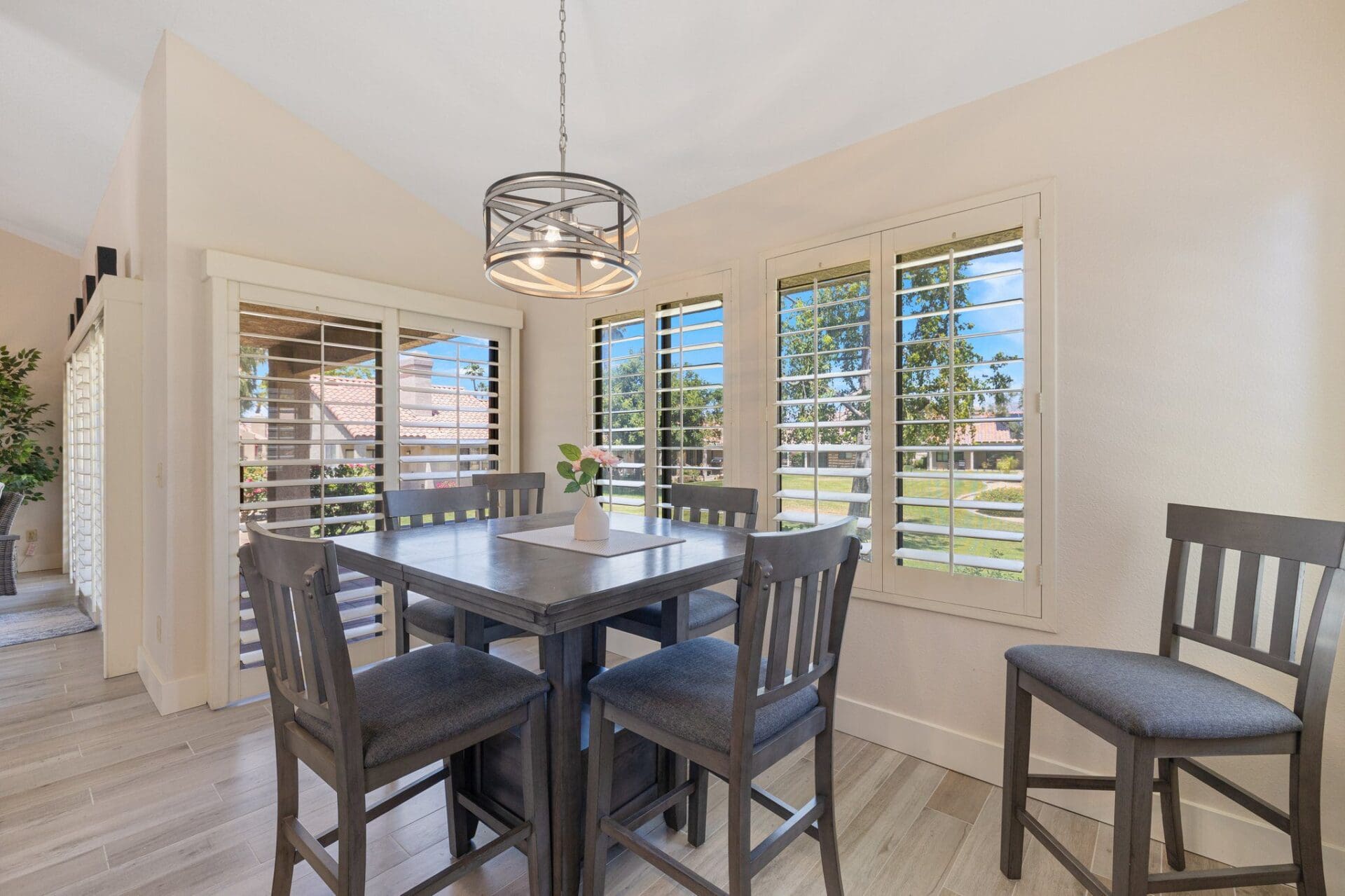 dining room wide angle view