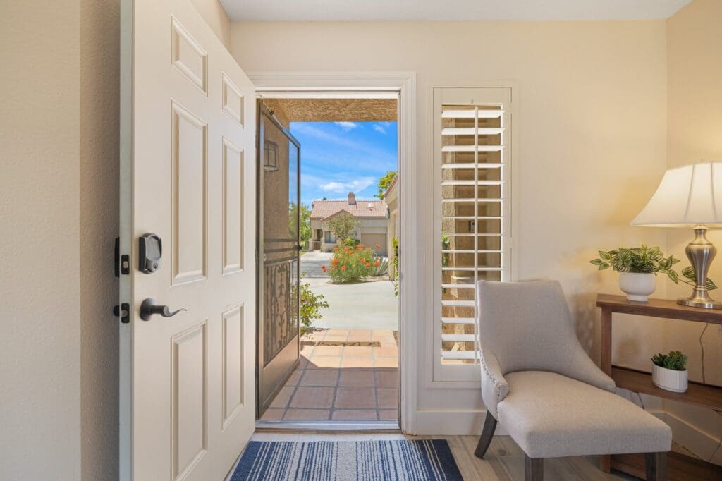 entrance open view from inside