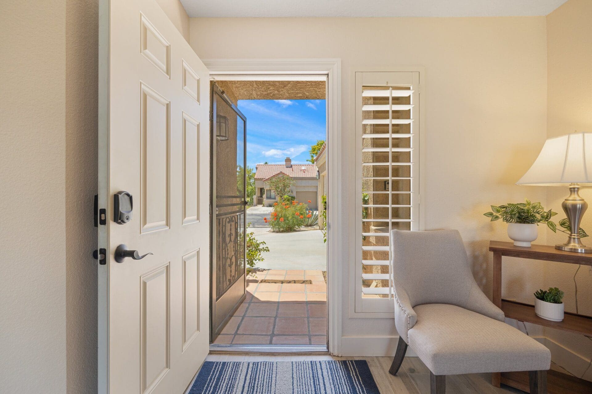 entrance open view from inside