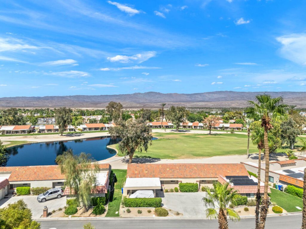 aerial view of home on Palm Desert