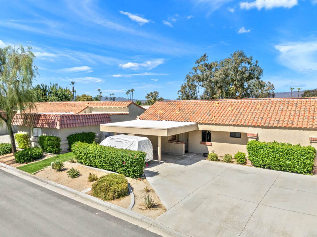 front aerial view of home