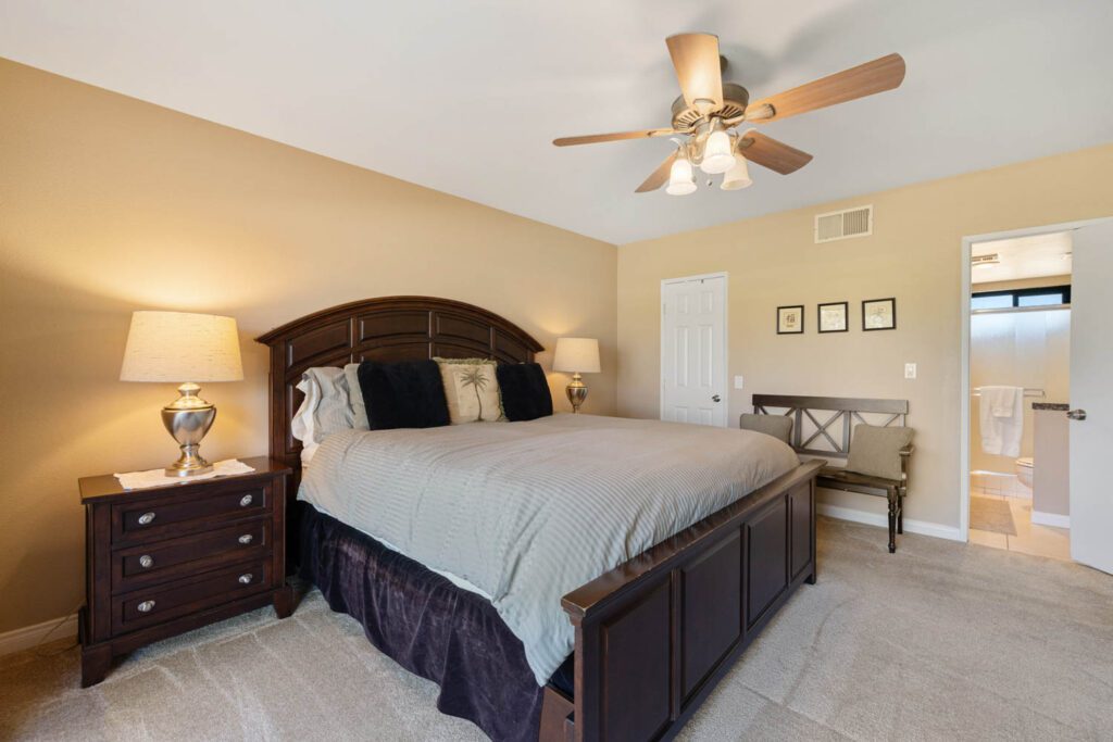 master bedroom bed