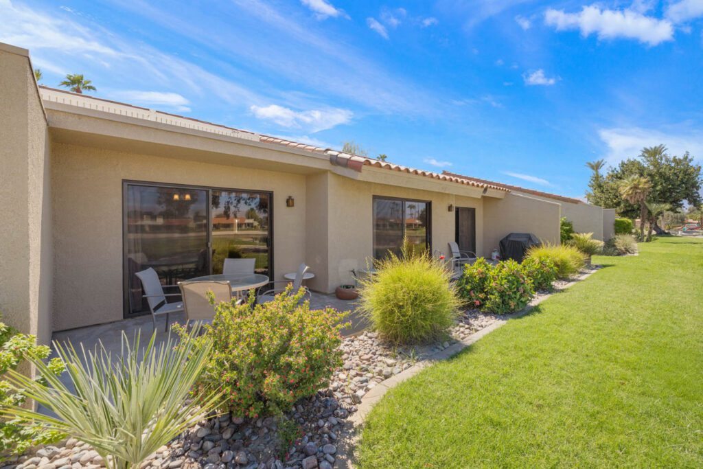 back of homes on Palm Desert
