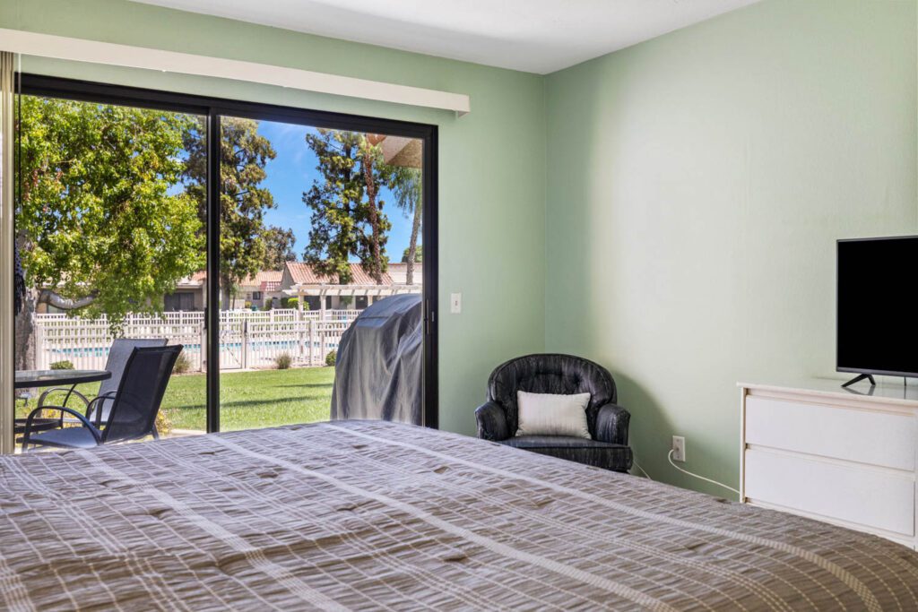 bedroom to patio