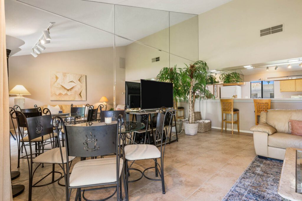 chairs and tv