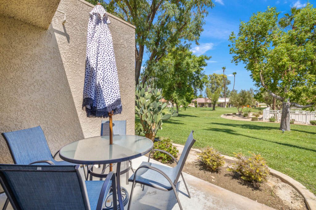 patio and chairs