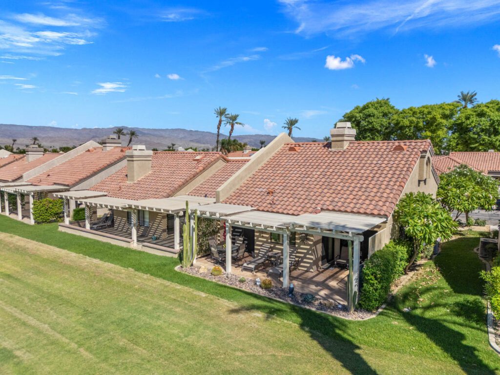 back patio area aerial
