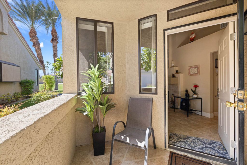front door into living room